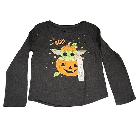 Star Wars Jumping Beans Baby Yoda Halloween Long Sleeve Tee, NWT, 4 - Picture 1 of 4